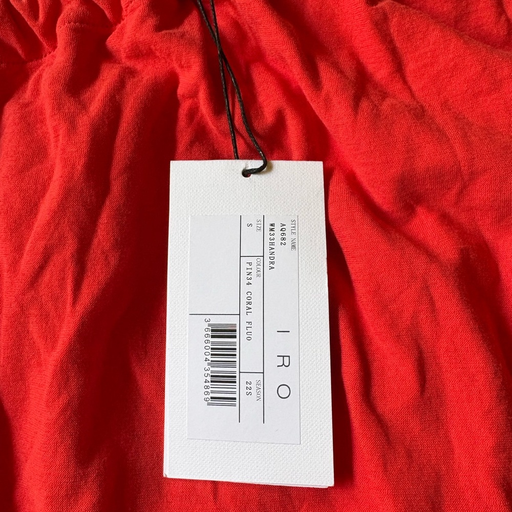 IRO Asymmetrical One-Shoulder Cocktail Dress (Color is Red NOT BLACK) - Picture 5 of 7